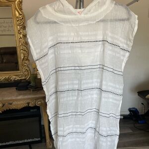 Lemlem White Hooded Cover-Up